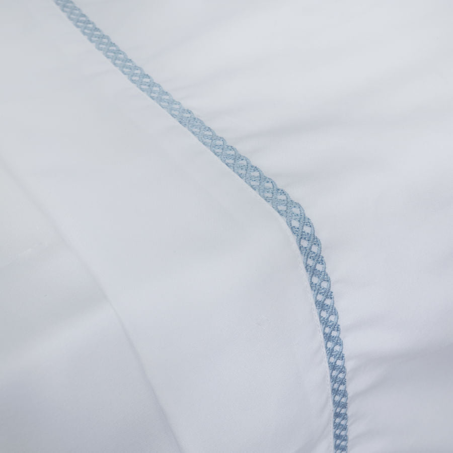 Lençol de Solteiro Corrente 3 Peças - Azul Jeans