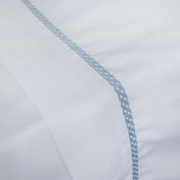 Lençol de Solteiro Corrente 3 Peças - Azul Jeans