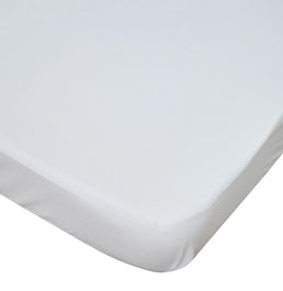 Lençol de Berço Acetinado Com Elástico - Branco