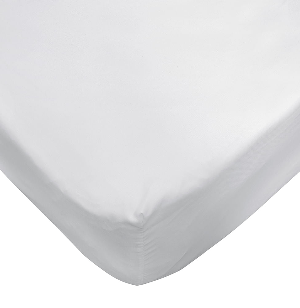 Lençol de Solteiro Acetinado Com Elástico - Branco