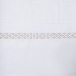 Lençol de Berço Losango 3 Peças - Bege