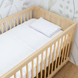 Lençol de Berço Losango 3 Peças - Branco