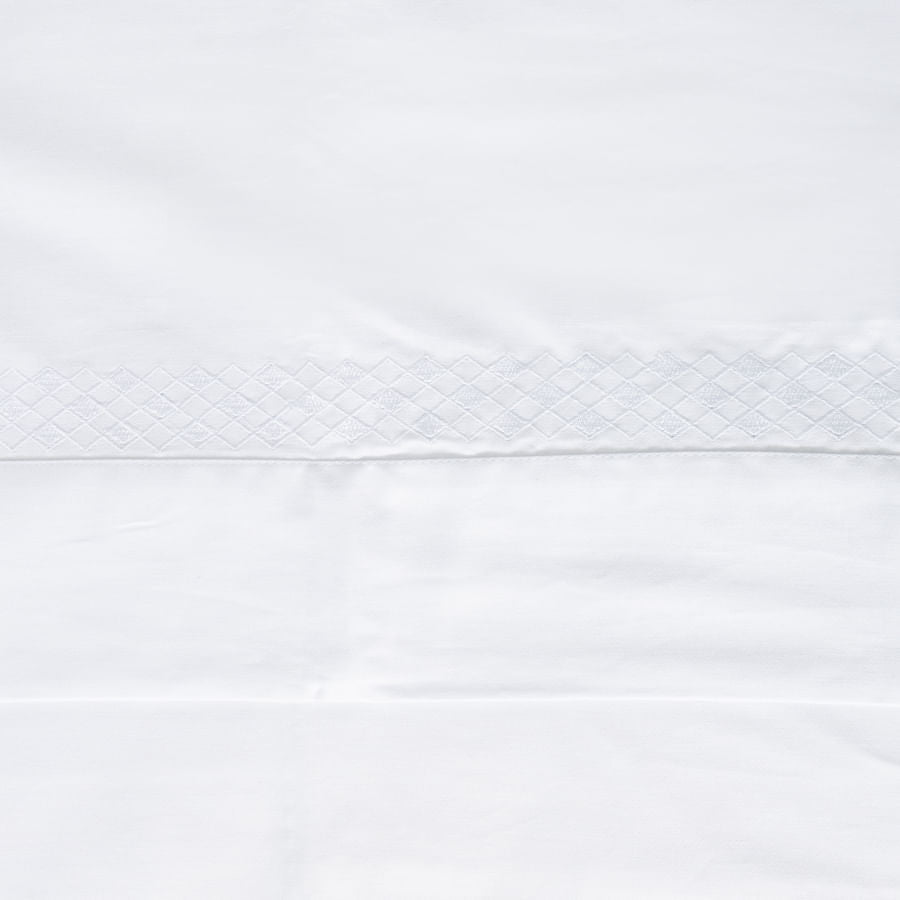 Lençol de Berço Losango 3 Peças - Branco