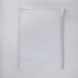 Lençol de Berço Losango 3 Peças - Branco