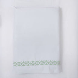 Lençol de Berço Losango 3 Peças - Verde