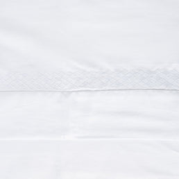 Lençol de Solteiro Losango 3 Peças - Branco