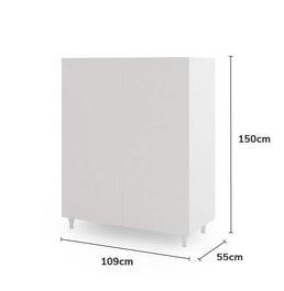 Roupeiro Haus Nature 2 Portas  - Branco