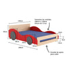 Cama Montessoriana Casal Carro - Carvalho