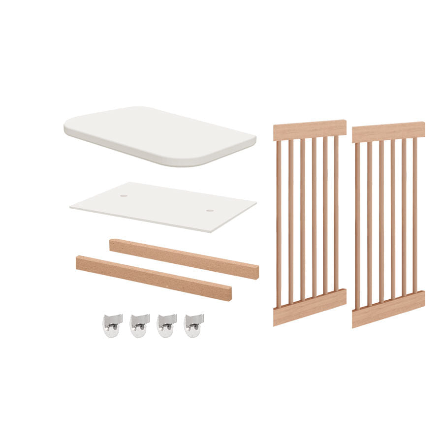 Kit de Transformação Para Mini Berço Haus Nature - Carvalho Old