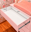 Cômoda de Bebê Haus Nature 4 Gavetas 110Cm - Rosa