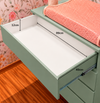 Cômoda de Bebê Haus Nature 4 Gavetas 110Cm - Verde Jardim