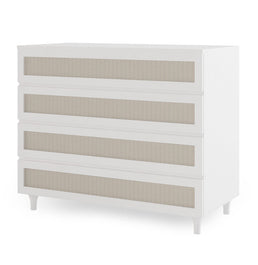 Guarda Roupa 2 em 1 Haus Nature com Palha - Branco