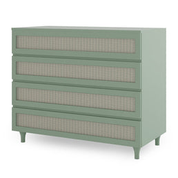 Guarda Roupa 2 em 1 Haus Nature Com Palha - Verde Jardim