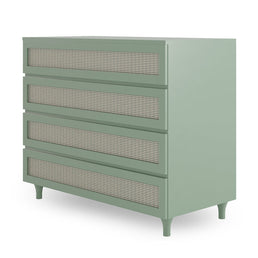 Guarda Roupa 2 em 1 Haus Nature Com Palha - Verde Jardim