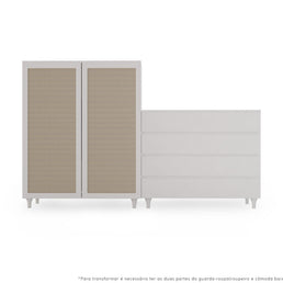 Guarda Roupa 2 em 1 Haus Nature - Branco