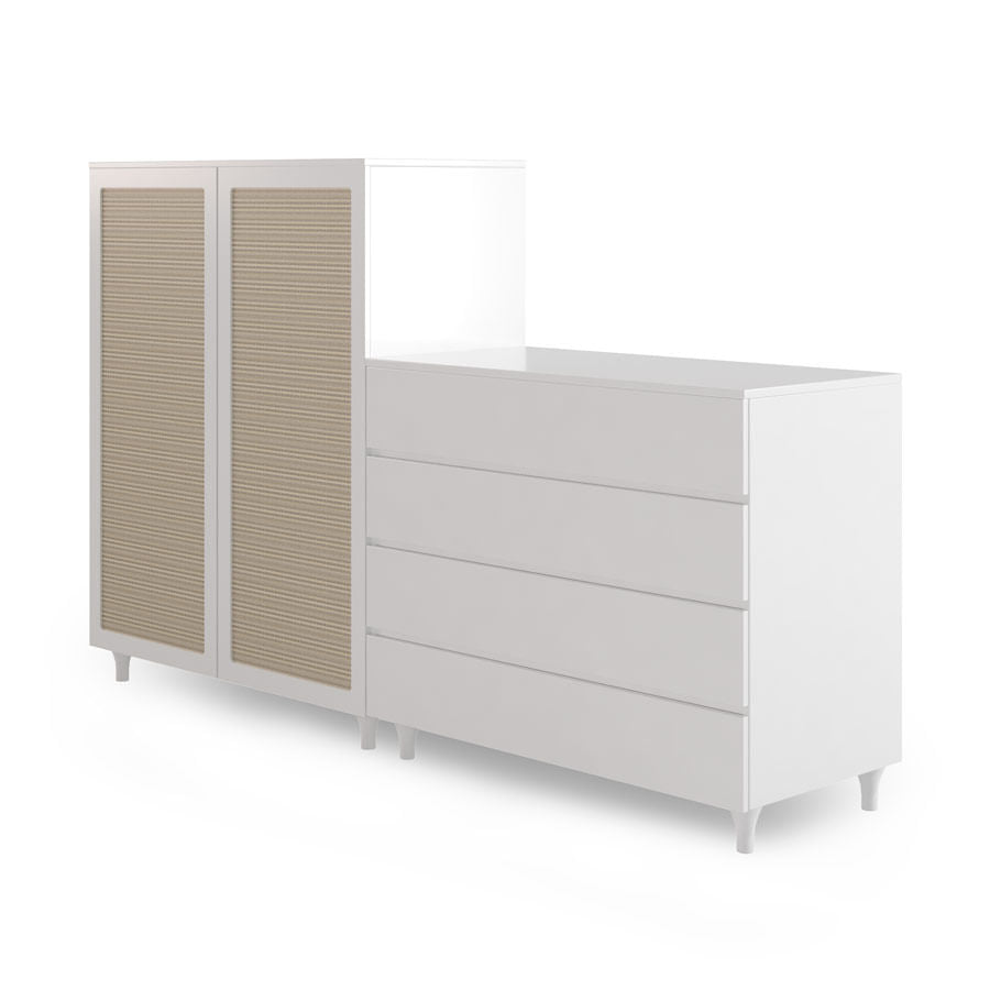 Guarda Roupa 2 em 1 Haus Nature - Branco