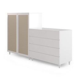 Guarda Roupa 2 em 1 Haus Nature - Branco
