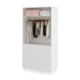 Guarda Roupa 2 em 1 Haus Nature - Branco