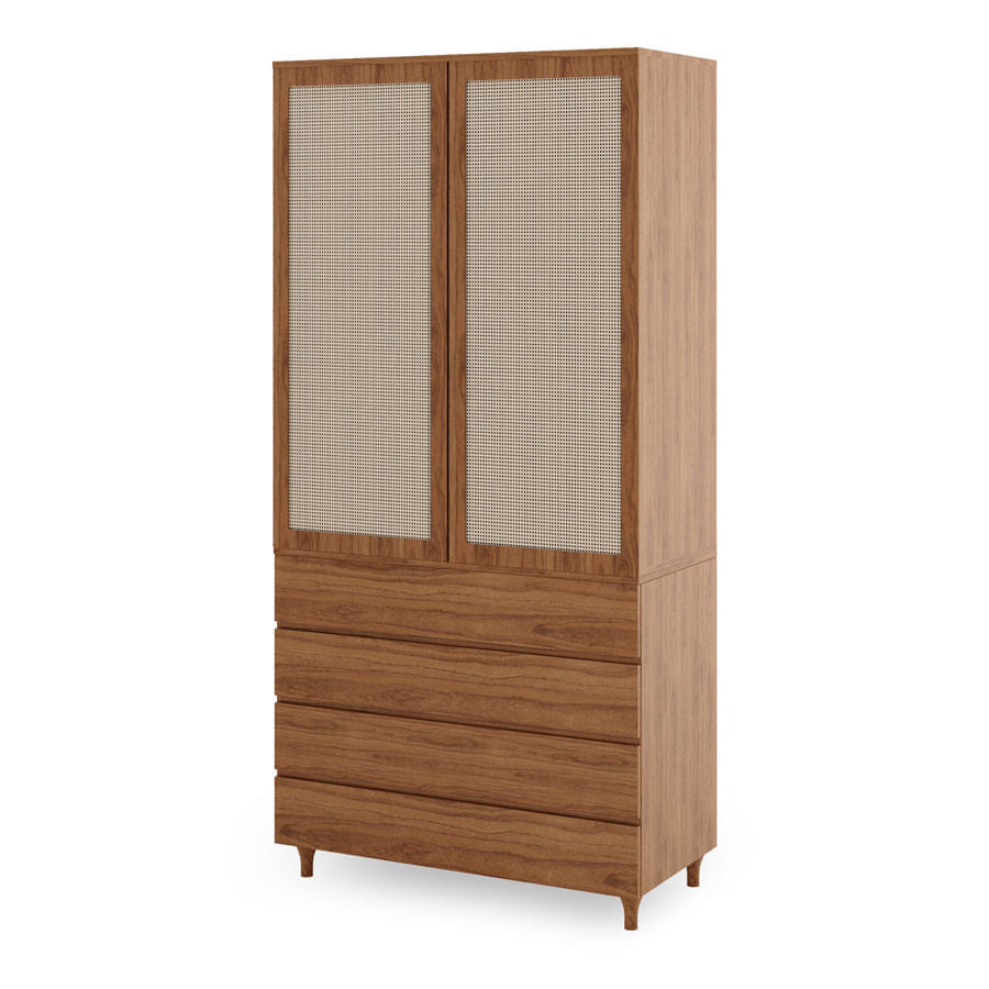 Guarda Roupa 2 em 1 Haus Nature - Freijó