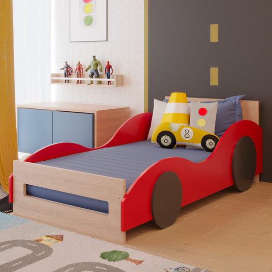Cama Montessoriana Solteiro Carro - Carvalho