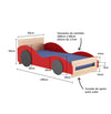 Cama Montessoriana Solteiro Carro - Carvalho