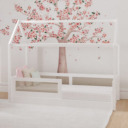 Cama Sofá Haus Nature Casinha Palha 2 em 1 - Branco