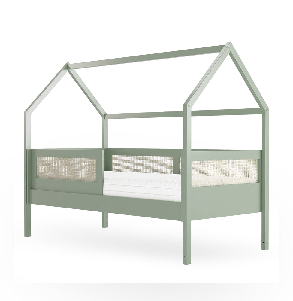 Cama Sofá Haus Nature Casinha Palha 2 em 1 - Verde Jardim