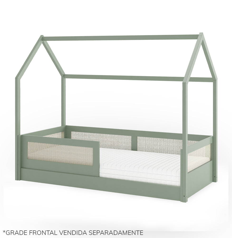 Cama Sofá Haus Nature Casinha Palha 2 em 1 - Verde Jardim