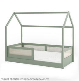 Cama Sofá Haus Nature Casinha Palha 2 em 1 - Verde Jardim