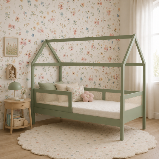 Cama Sofá Haus Nature Casinha Palha 2 em 1 - Verde Jardim