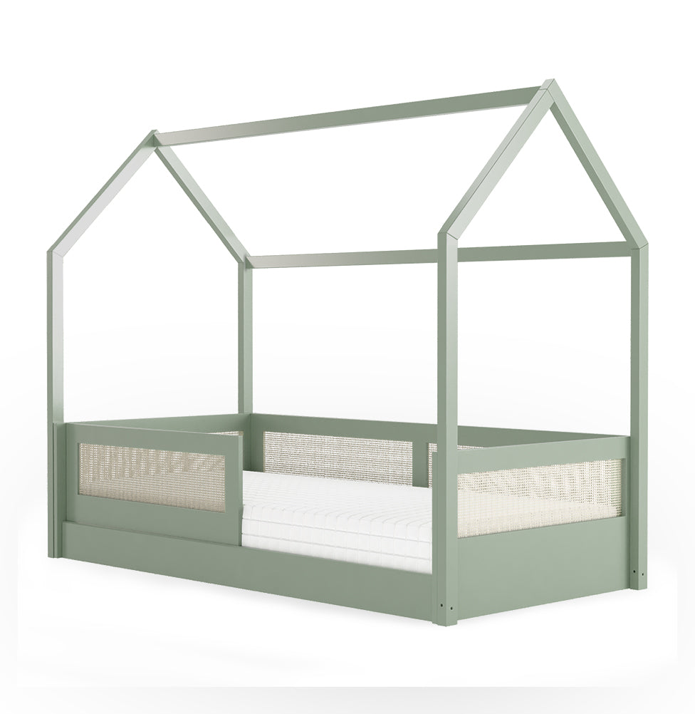 Cama Sofá Haus Nature Casinha Palha 2 em 1 - Verde Jardim