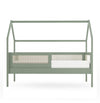Combo Cama Sofá Haus Nature Casinha Com Palha 2 em 1 Com Cama Auxiliar e Escorregador - Verde Jardim