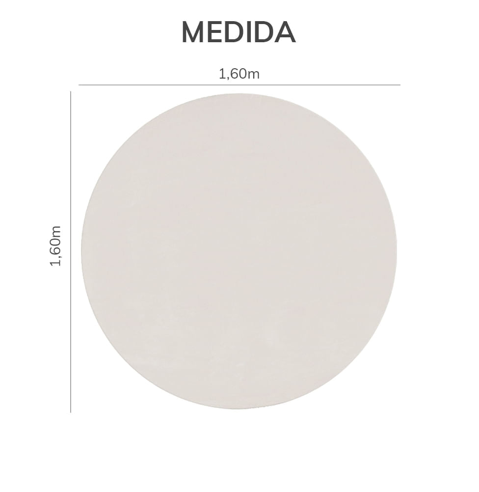 Tapete Dream Redondo 1,60m - Casa