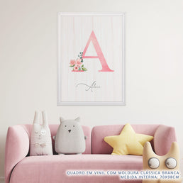 Quadro Infantil Inicial Jardim da Mali - Vertical