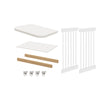 Kit de Transformação Para Mini Berço Haus Nature Com Palha - Branco Old