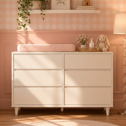 Cômoda de Bebê Haus Nature 6 Gavetas - Branco