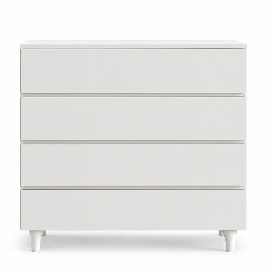 Cômoda de Bebê Haus Nature 4 Gavetas Branca 90CM