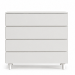 Cômoda de Bebê Haus Nature 4 Gavetas Branca 90CM