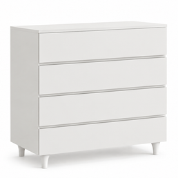 Cômoda de Bebê Haus Nature 4 Gavetas Branca 90CM