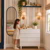 Cômoda de Bebê Haus Nature 4 Gavetas Branca 90CM