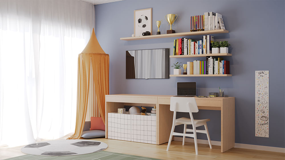 Quarto do Bruno - Futebol Colors