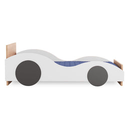 Cama Montessoriana Solteiro Carro - Branco
