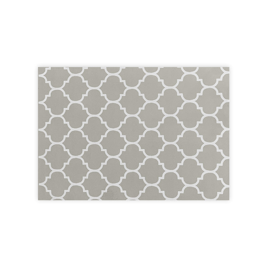 Tapete Infantil Retangular Arabesco - Bege