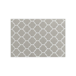 Tapete Infantil Retangular Arabesco - Bege