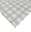 Tapete Infantil Retangular Xadrez Médio - Cinza