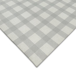 Tapete Infantil Retangular Xadrez Médio - Cinza