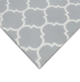 Tapete Infantil Retangular Arabesco - Cinza