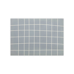 Tapete Infantil Retangular Gride - Azul