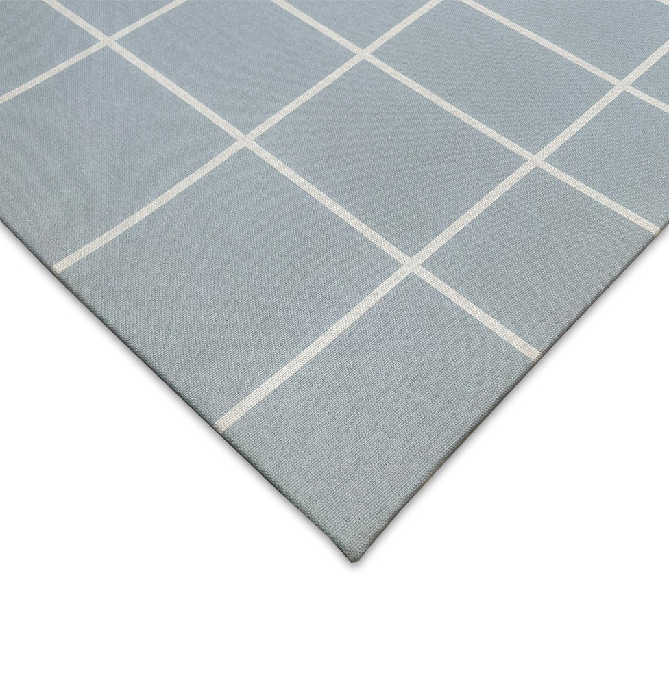 Tapete Infantil Retangular Gride - Azul