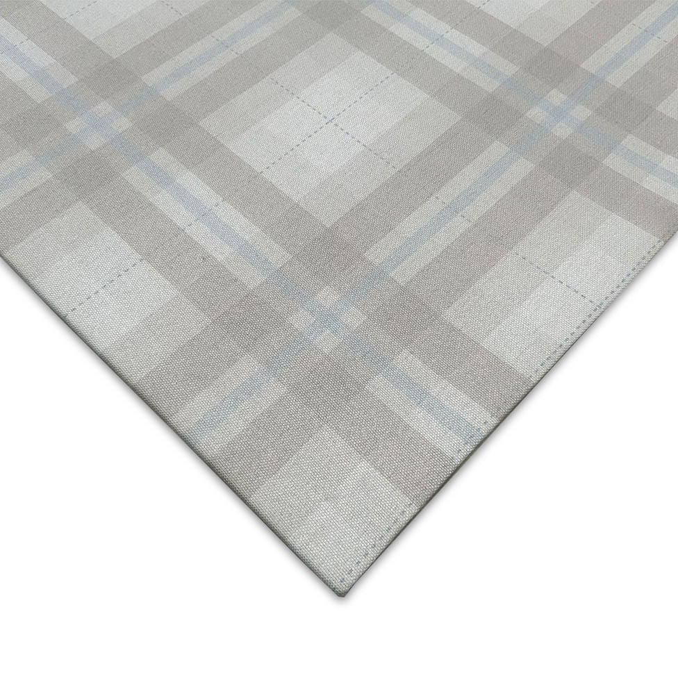 Tapete Infantil Retangular Xadrez Classic - Bege com Azul